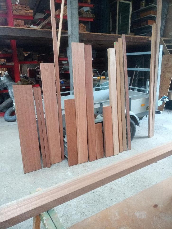 Meranti hout planken latten balkjes, Doe-het-zelf en Bouw, Hout en Planken, Nieuw, Ophalen