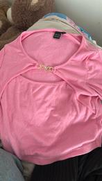 Crop top rose taille S, Taille 36 (S), Rose, Manches longues, Enlèvement