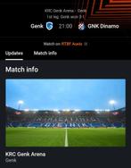 1 ticket krc genk-dinamo zagreb