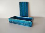 Bitossi - rimini blue ceramic box - vintage, Antiek en Kunst, Ophalen of Verzenden