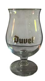 Origineel Duvel bierglas met gouden opdruk (50cl), Ophalen, Zo goed als nieuw, Bierglas