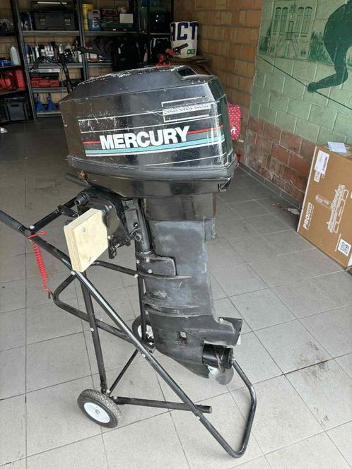 Mercury 25PK 2-takt buitenboordmotor – loopt goed, incl. afs, Watersport en Boten, Buiten- en Binnenboordmotoren, Gebruikt, Benzine