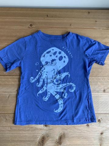 t-shirt H&M maat 122/128 octopus beschikbaar voor biedingen