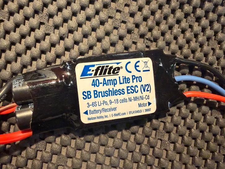 E-flite 40a lite pro esc V2, Hobby en Vrije tijd, Modelbouw | Radiografisch | Vliegtuigen, Zo goed als nieuw, Ophalen of Verzenden