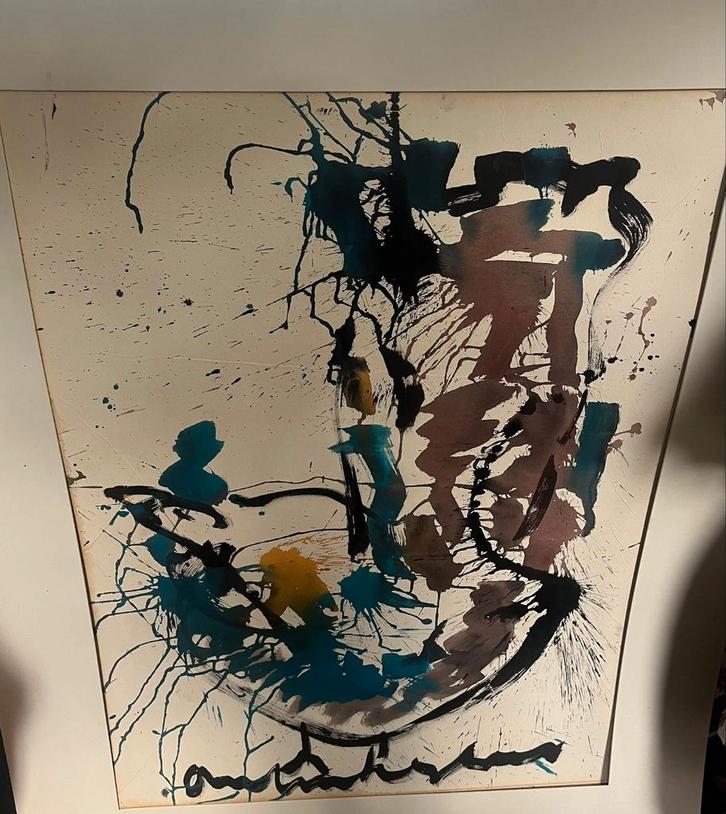 Anton Heyboer - Kip, Antiek en Kunst, Kunst | Schilderijen | Abstract, Ophalen