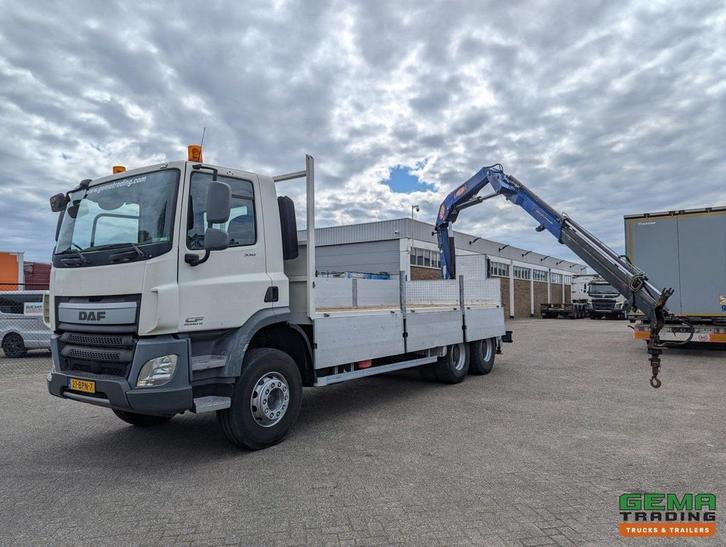 DAF CF 330 FAT 6x4 Dagcab Euro6A - Open laadbak 6.4m + PM 15, Auto's, Vrachtwagens, ABS, Airconditioning, Cruise Control, Electronic Stability Program (ESP)