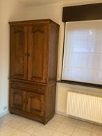 Massief eiken dressoir kast en kast, Enlèvement, Comme neuf, Chêne, Avec porte(s)