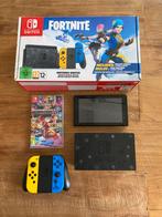 Nintendo Switch + Mario Kart 8 Deluxe, Games en Spelcomputers, Met games, Met 2 controllers, Zo goed als nieuw, Ophalen