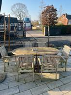 Teak tuinmeubel set, Salons de jardin, Chaise, Utilisé, Enlèvement