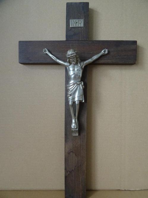Antiek kruis kruisbeeld GLV Gerard Linssen Venlo 50 cm 1930, Antiek en Kunst, Antiek | Religieuze voorwerpen, Ophalen of Verzenden