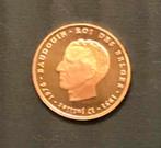Goude munt 25 jaar koning boudewijn 6,4 gram, Antiek en Kunst, Ophalen of Verzenden