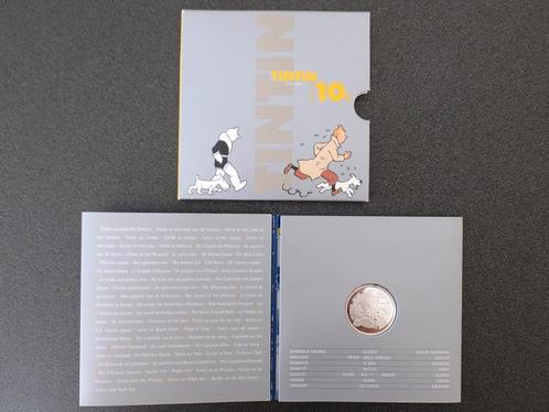 Pièce 10 € - 75ème anniversaire des aventures de Tintin, Collections, Personnages de BD, Comme neuf, Autres types, Tintin, Enlèvement ou Envoi