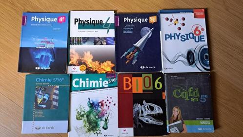 boeken geesteswetenschappelijk niveau:physique,chimie,bio,ma, Boeken, Schoolboeken, Gelezen, Natuurkunde, ASO, Ophalen of Verzenden