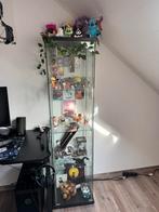 Glas vitrinekast, Huis en Inrichting, Ophalen, Zo goed als nieuw, Glas
