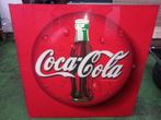 coca cola lichtreclame bord + vlag, Verzamelen, Ophalen, Gebruikt