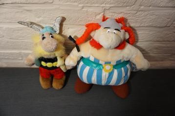 peluche vintage astérix et obélix - 1995 uderzo disponible aux enchères