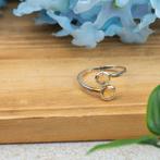 verstelbare zilveren ring citrien, Handtassen en Accessoires, Edelstenen, Ophalen of Verzenden, Nieuw