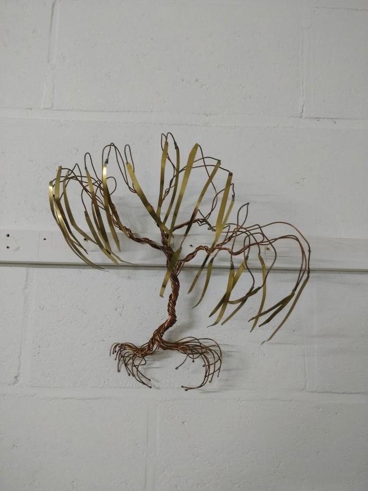 Vintage D'Haeseleer wanddecoratie | mid century 'Palm Tree', Huis en Inrichting, Woonaccessoires | Wanddecoraties, Ophalen of Verzenden