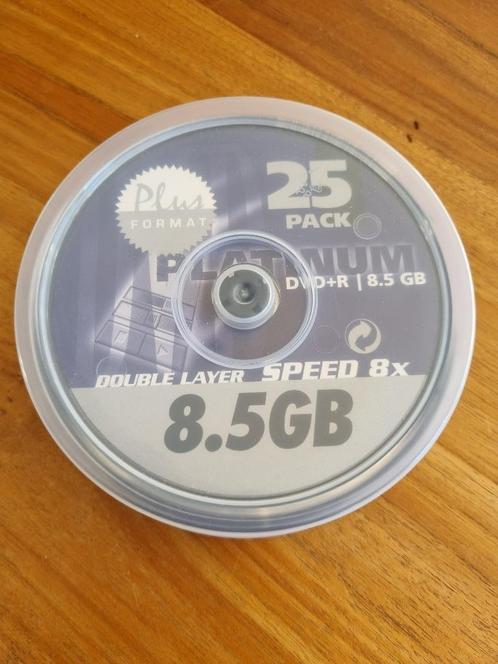 Boite complète 25 Dvd+R neuf à graver pour professionnels, Computers en Software, Beschrijfbare discs, Nieuw, Dvd, Herschrijfbaar