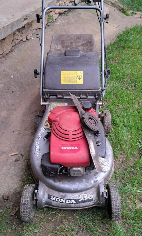Tondeuse Honda HRD 536, Tuin en Terras, Grasmaaiers, Gebruikt, Benzine-grasmaaier, 50 cm of meer, Cirkelmaaier, Opvangzak, Opvangbak