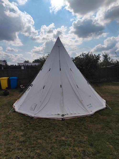 Nordisk Tipi tent 19.6 M2 cotton glamping tent, Caravans en Kamperen, Tenten, meer dan 6, Zo goed als nieuw, Ophalen