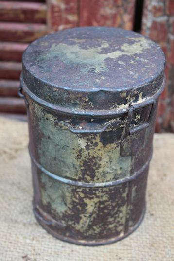 ZELDZAME WW1 CAMO Duitse Gasmaskerbus. beschikbaar voor biedingen