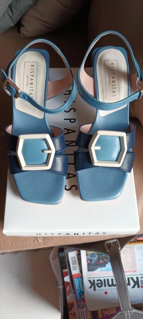 Nieuwe lederen.blauwe OPEN schoentjes, Kleding | Dames, Schoenen, Nieuw, Schoenen met hoge hakken, Blauw, Ophalen