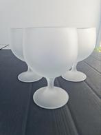 5 ijscoupes in mat glas, Ophalen of Verzenden, Zo goed als nieuw, Glas