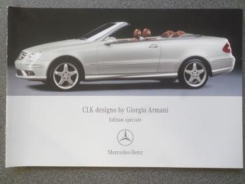 Mercedes CLK Cabrio by Georgio Armani Brochure beschikbaar voor biedingen