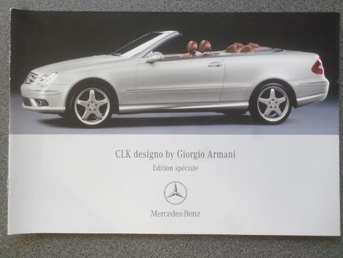 Mercedes CLK Cabrio by Georgio Armani Brochure, Boeken, Auto's | Folders en Tijdschriften, Mercedes, Verzenden