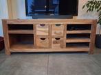 TV kast in massief teak, Huis en Inrichting, Kasten |Televisiemeubels, Ophalen, Gebruikt, 100 tot 150 cm, Minder dan 100 cm