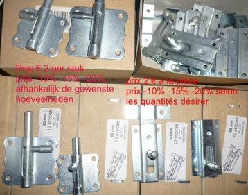 Verrou/TARGETTE/acier zingué/Sloten/Targetten/verzinkt staal, Enlèvement ou Envoi, Comme neuf, Autres types