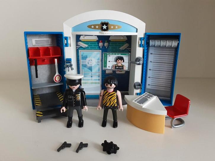 PLaymobil meeneem politiekantoor - compleet, Kinderen en Baby's, Speelgoed | Playmobil, Zo goed als nieuw, Complete set, Ophalen of Verzenden