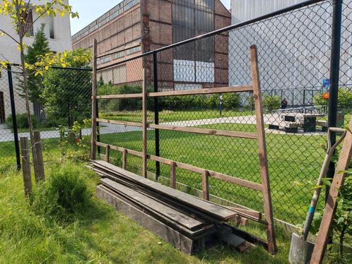 houten terras, Tuin en Terras, Terrasdelen en Vlonders, Gebruikt, Hout, Ophalen