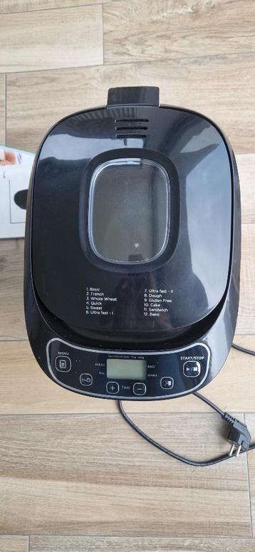 broodbakmachine, 800 à 1200 grammes de pâte, Comme neuf, Avec minuteur, Enlèvement