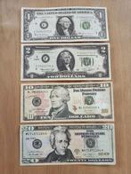4 dollarbiljetten filmgeld, Timbres & Monnaies, Billets de banque | Amérique, Enlèvement ou Envoi