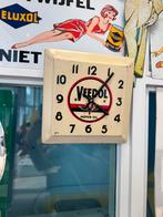 VEEDOL oude reclame klok, Ophalen of Verzenden, Gebruikt, Reclamebord