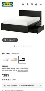 Ikea MALM
Bedframe, 4 bedlades + matrassen, nieuw 389€, Huis en Inrichting, Ophalen, Hout, Verstelbaar