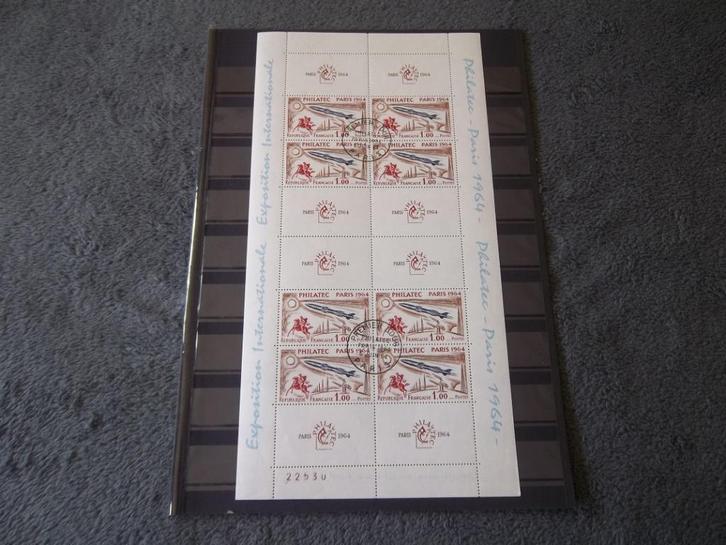 FR_2 – Frankrijk – Philatec 1964 – Space-Vel(8) – Gestempeld, Postzegels en Munten, Postzegels | Europa | Frankrijk, Ophalen of Verzenden