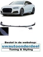Audi A5 F5 Spoiler Voorspoiler Splitter Lip Hoogglans Zwart, Enlèvement ou Envoi, Neuf, Audi