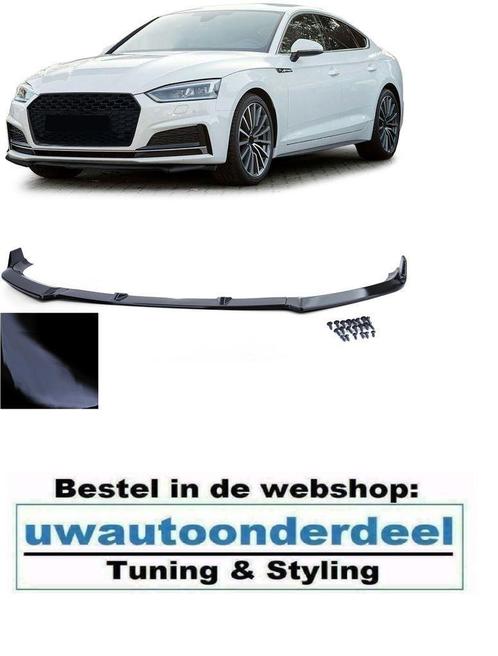 Audi A5 F5 Spoiler Voorspoiler Splitter Lip Hoogglans Zwart, Autos : Pièces & Accessoires, Autres pièces automobiles, Audi, Neuf