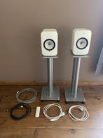 Kef LSX wit, Audio, Tv en Foto, Luidsprekerboxen, Ophalen, Zo goed als nieuw, Front, Rear of Stereo speakers, Overige merken