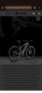 VTT électrique cube batterie de 750  !, Vélos & Vélomoteurs, Vélos électriques, 50 km par batterie ou plus, Utilisé, Cube, Enlèvement