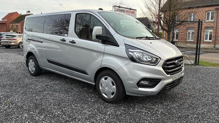 Ford transit custom L2 9 ZITPLAATSEN AUTOMAAT inclBTW !!!, Auto's, Ford, Bedrijf, Te koop, Transit, ABS, Airbags, Airconditioning