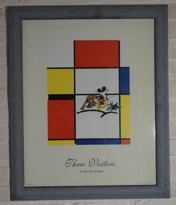 walt disney - Three visitors by Werner Gregori - litho 1986 beschikbaar voor biedingen