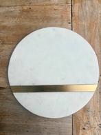 Planche à goûter en marbre avec rebord en laiton | NKUKU, Enlèvement ou Envoi