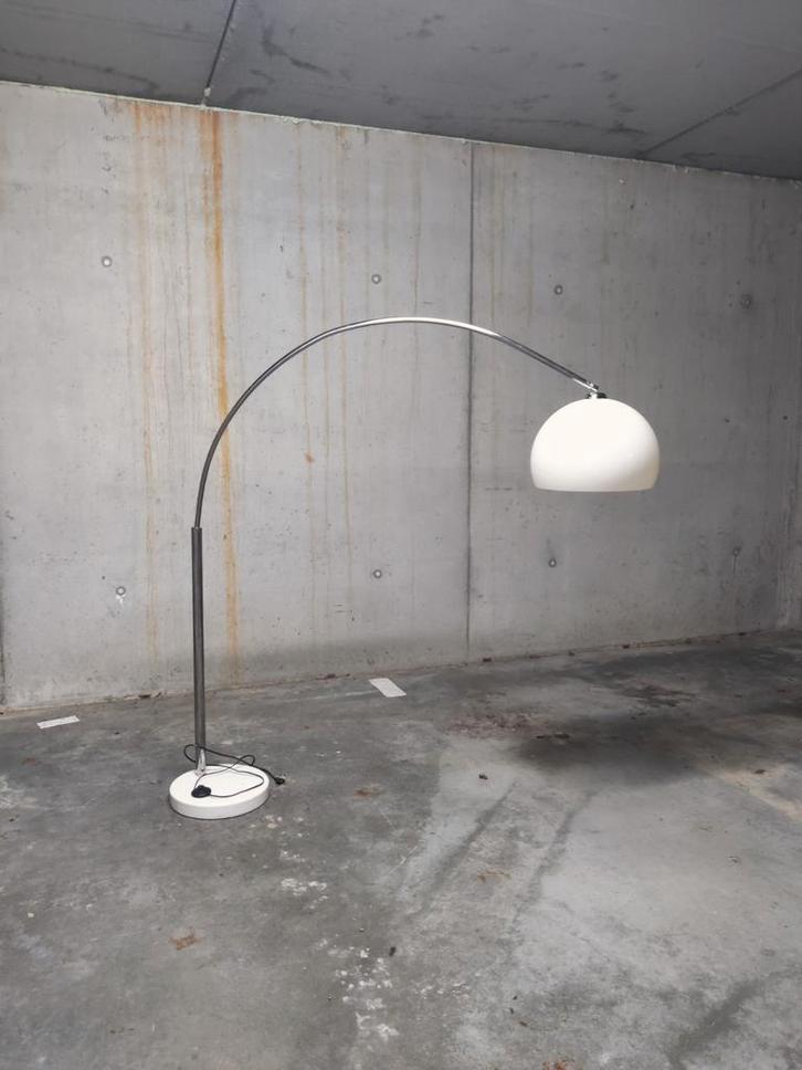 Vintage space age booglamp, Huis en Inrichting, Lampen | Vloerlampen, Ophalen