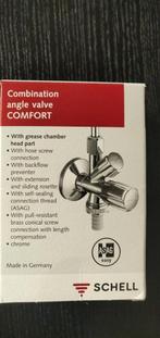 Schell hoekstopkraan, Ophalen of Verzenden, Nieuw, Chroom, Overige typen