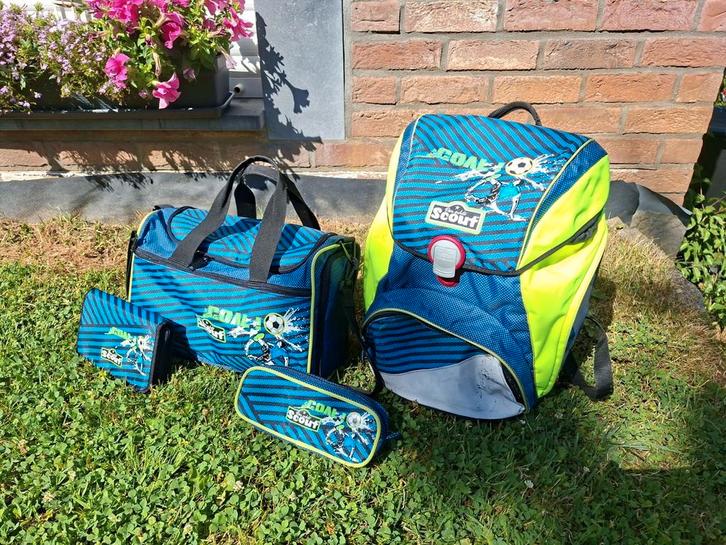 scout voetbaltas aktetas schoolsporttassen, Handtassen en Accessoires, Tassen | Schooltassen, Gebruikt, Aktetas of Boekentas, Blauw