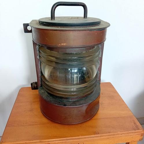 Antieke scheepslamp, Antiek en Kunst, Antiek | Verlichting, Ophalen of Verzenden